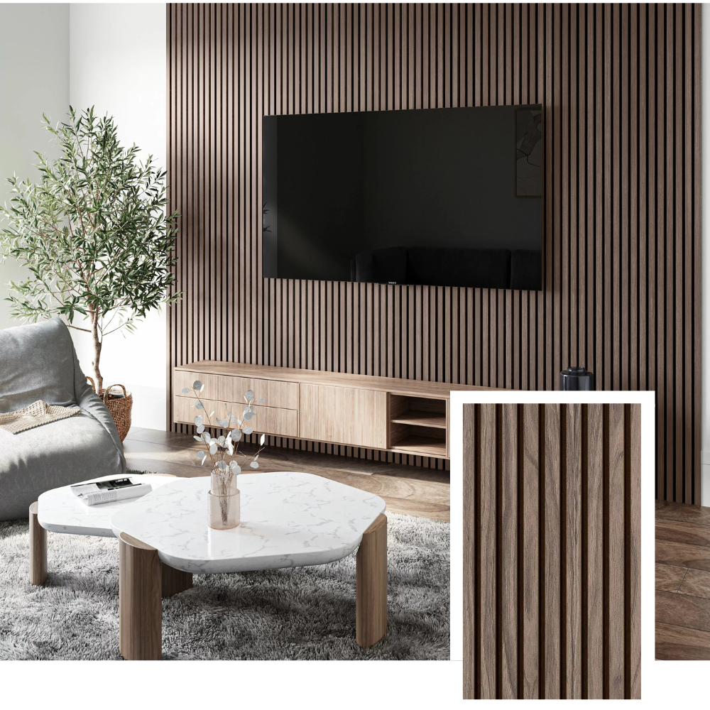 Arktis Panel™ Premium Acoustic Slat Panel — Natural Oak